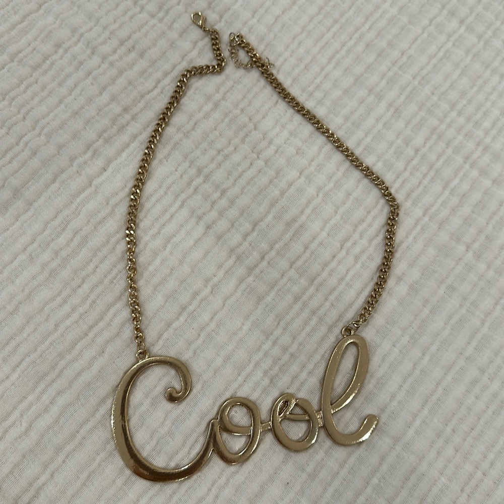 “Cool” statement necklace